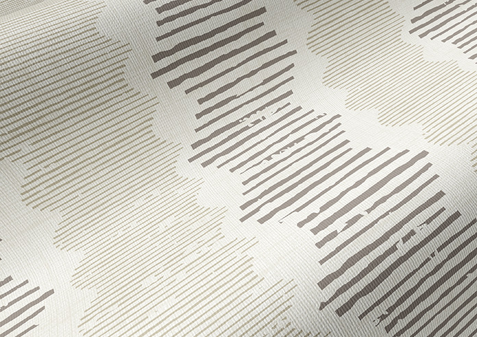 Zig Zag Stripe, Warm Brown - Roller Blind - Image 4